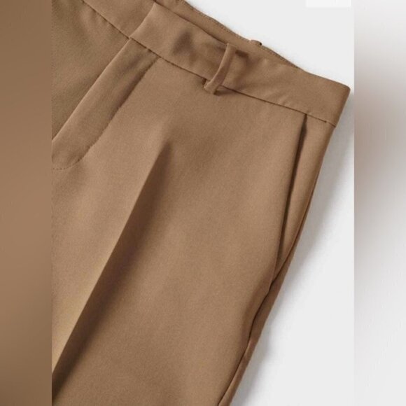 Mango, Women's Pleated suit trousers, Color: Medium Brown. Size: 1 (US). NWT. - Picture 11 of 11